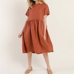 Tradlands Nico Linen Dress in Sedona Size S